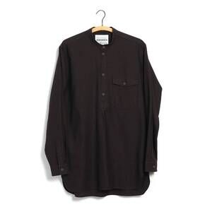 NEW HANSEN men's levi pull-on shirt in plum